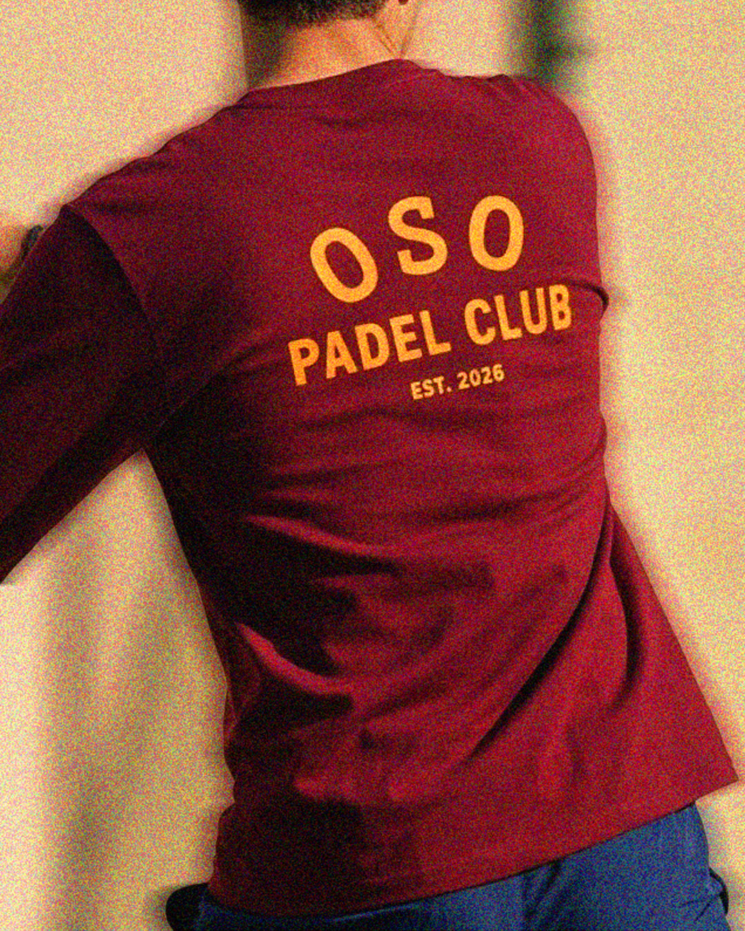 OSO burgundy long sleeve clubwear