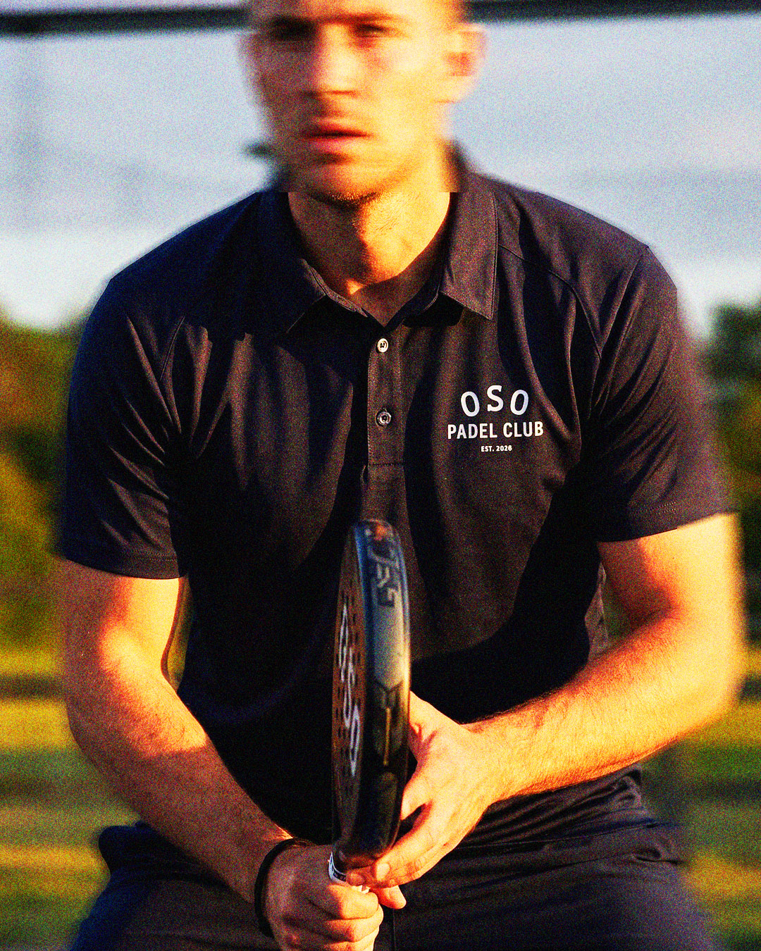 OSO navy polo worn courtside