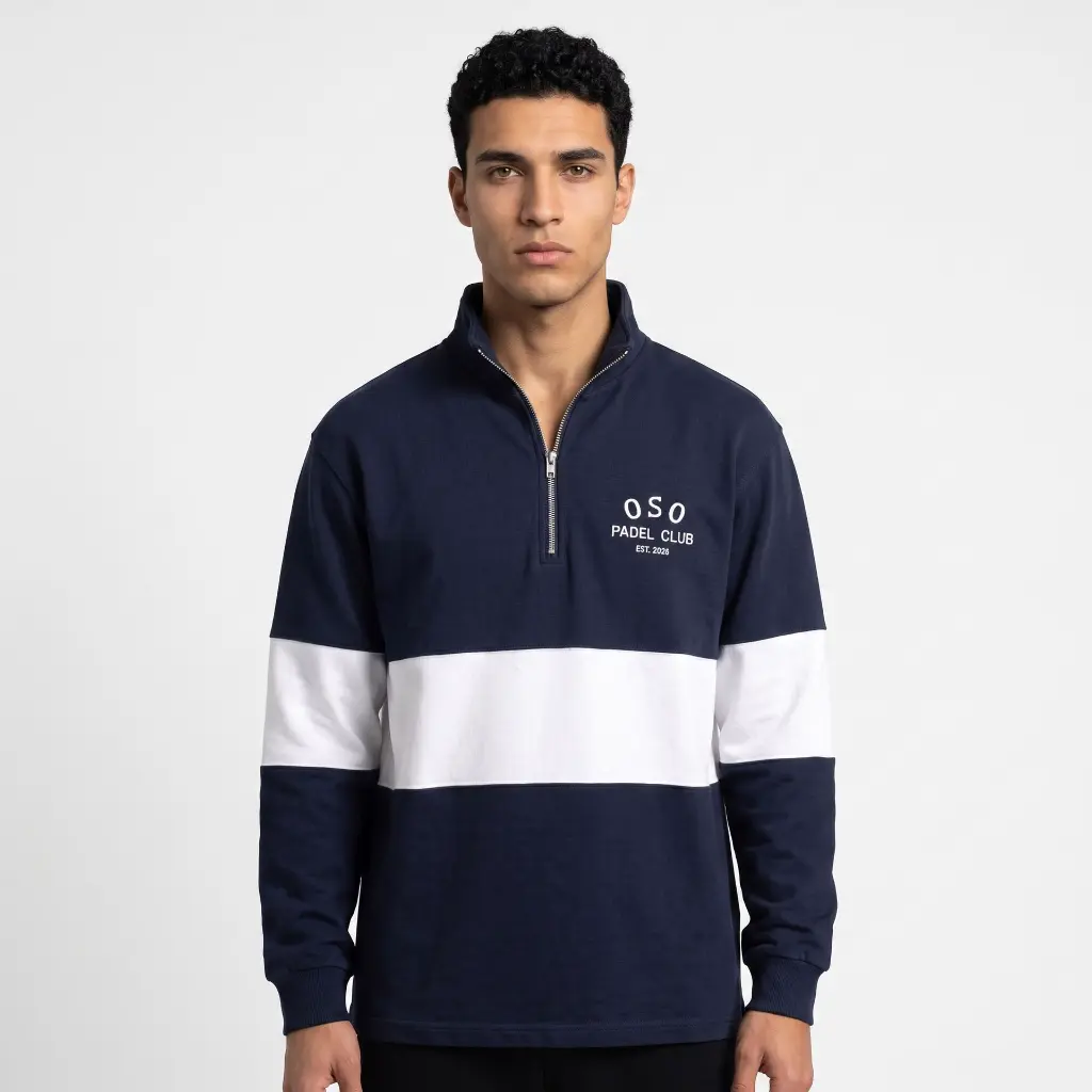 OPC Club Quarter Zip Panel — detail view